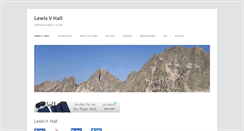 Desktop Screenshot of lewisvhall.com