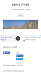 Mobile Screenshot of lewisvhall.com
